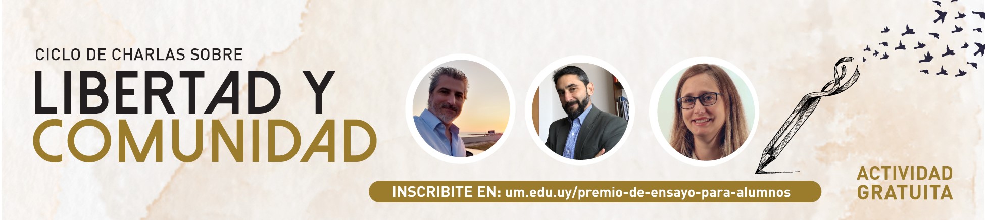 Anotate a las charlas sobre Libertad y Comunidad