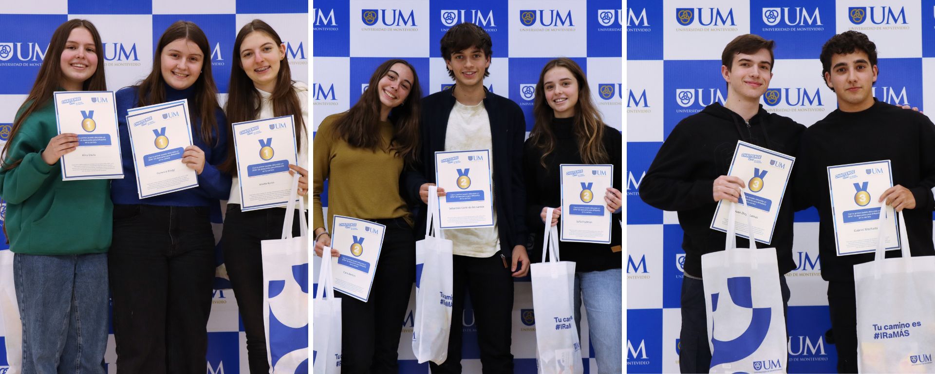 Ganadores de 2º año de bachillerato