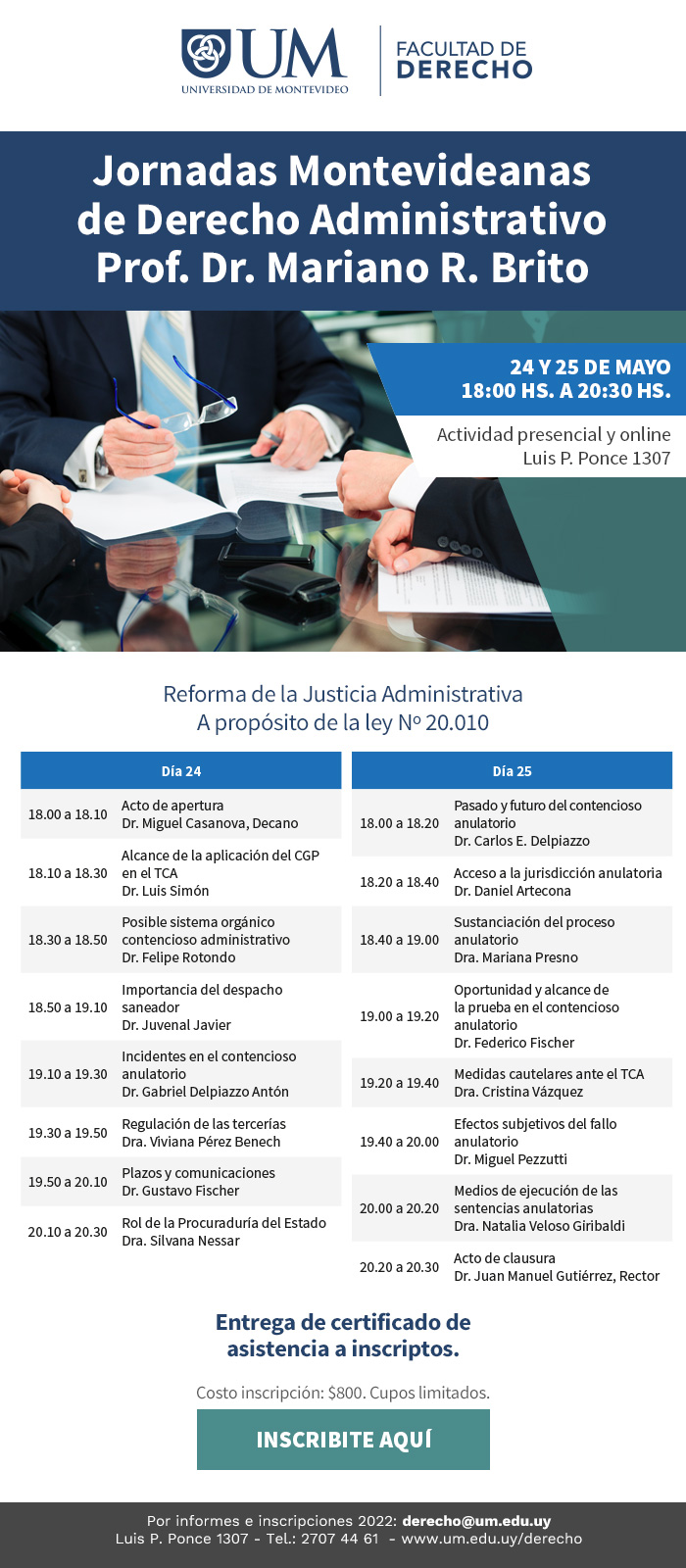 Jornadas montevideanas de Derecho Administrativo