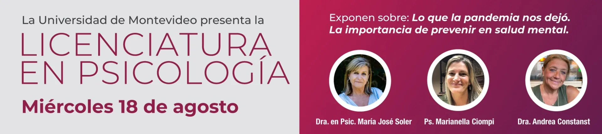 Lanzamiento Licenciatura en Psicología