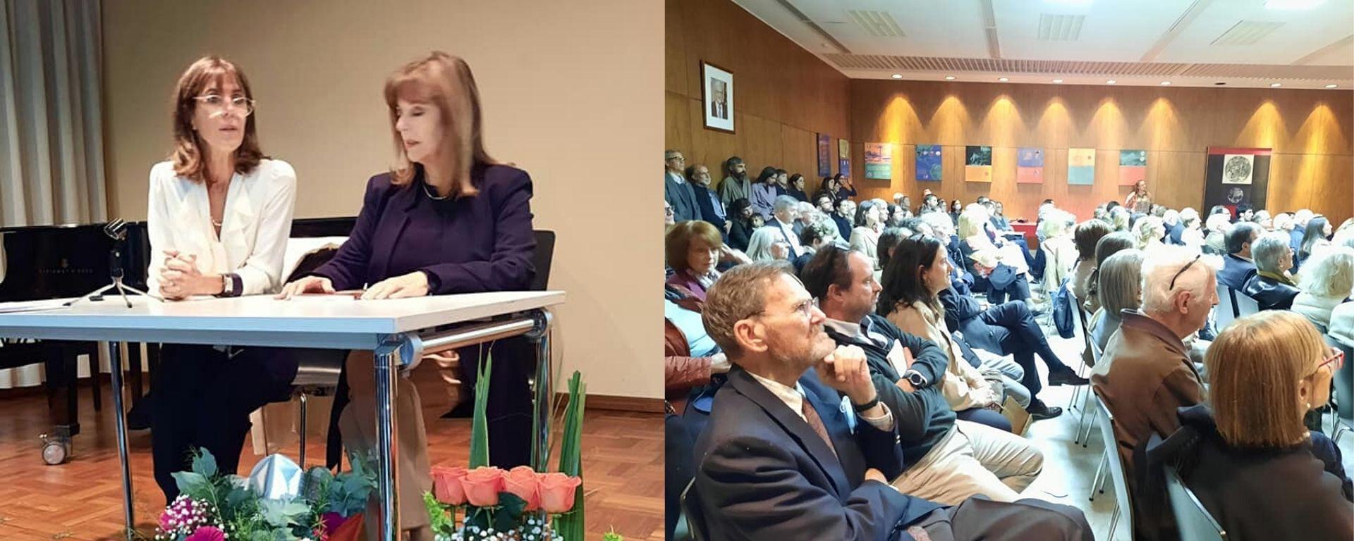 Daniela Garino, junto a Ana Ribeiro, presenta su libro en la Embajada de Alemania