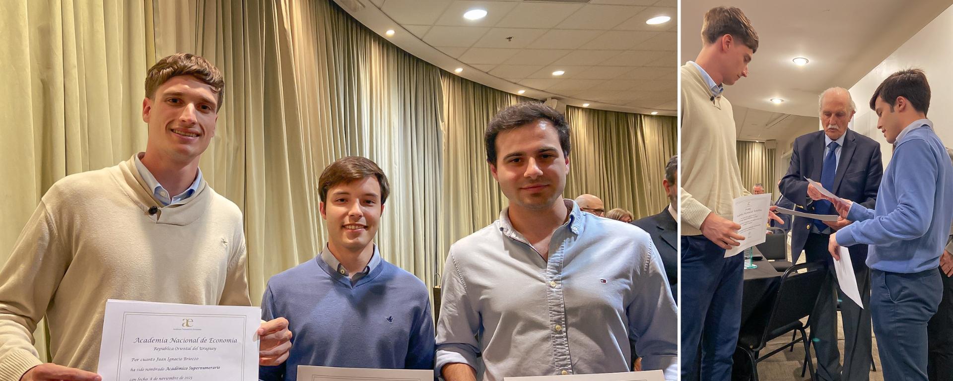 Tres graduados UM obtuvieron reconocimientos en el Premio Nacional de Economía 2023 Tres graduados UM obtuvieron reconocimientos en el Premio Nacional de Economía 2023