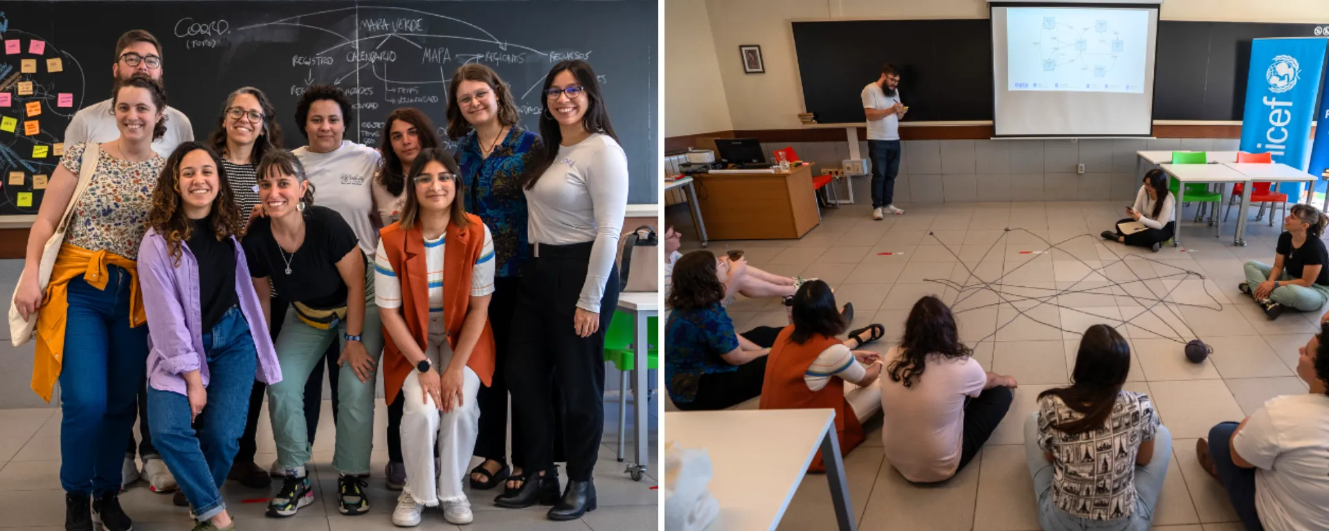 Fotografía: talleres presenciales y virtuales de co-creación de la plataforma Mapa Verde. Fotografía: talleres presenciales y virtuales de co-creación de la plataforma Mapa Verde.