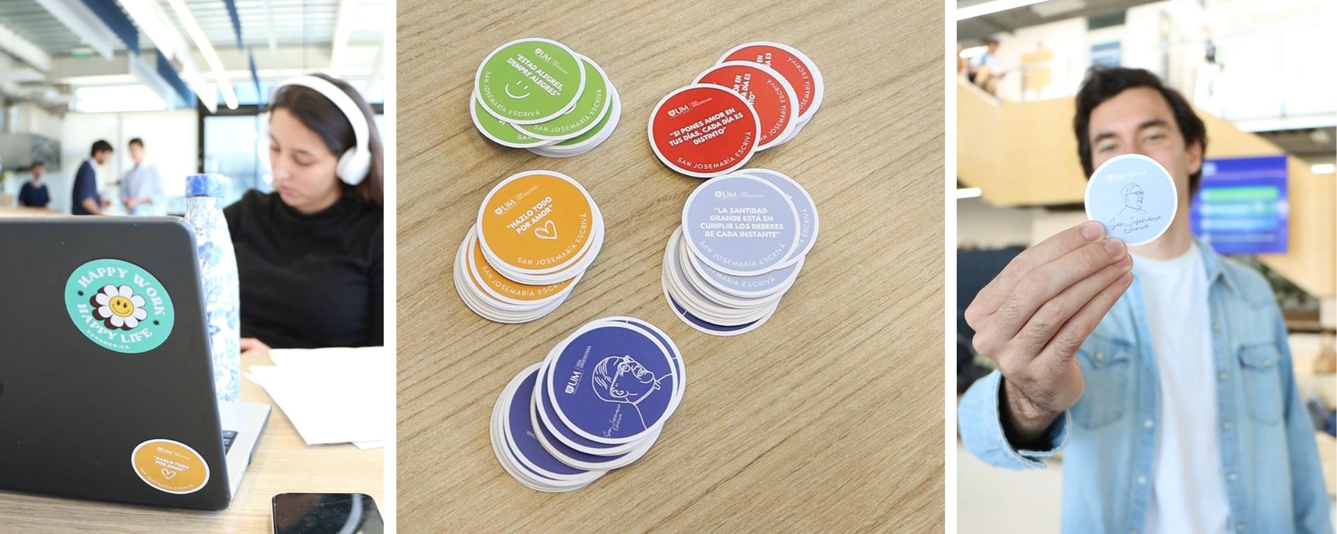 Con stickers y paneles se celebró la Semana de san Josemaría Con stickers y paneles se celebró la Semana de san Josemaría